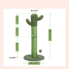 Load image into Gallery viewer, Cute Cactus or Mushroom Scratching post with Ball
