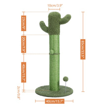 Load image into Gallery viewer, Cute Cactus or Mushroom Scratching post with Ball
