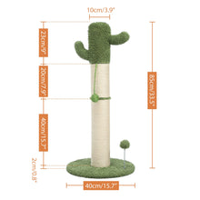 Load image into Gallery viewer, Cute Cactus or Mushroom Scratching post with Ball
