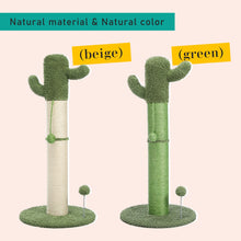 Load image into Gallery viewer, Cute Cactus or Mushroom Scratching post with Ball
