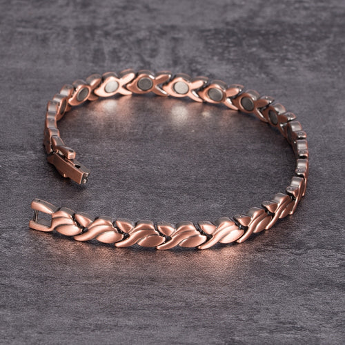 Magnetic Pure Copper Bracelets for Health Energy Bangles for Arthritis - yourhealthandfitnessshop