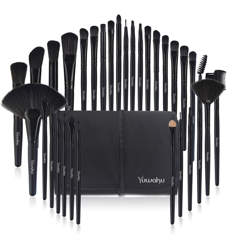 32Pcs Professional Makeup Brushes/Tool Kit With Bag - yourhealthandfitnessshop