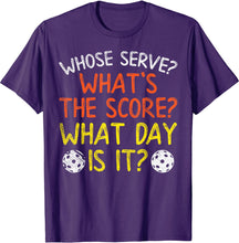 Load image into Gallery viewer, Funny Whose Serve? Pickleball T-Shirt
