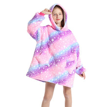 Load image into Gallery viewer, Kids Winter Sherpa Blanket with Sleeves, Ultra Plush Fleece Sweatshirt Hoodie - yourhealthandfitnessshop
