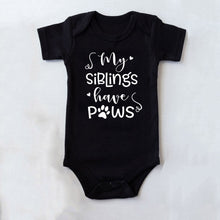 Load image into Gallery viewer, My Siblings Have Paws Romper
