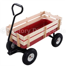 Load image into Gallery viewer, Outdoor Wagon for Children or Gardening w/ Wood Railing, 330 lbs - yourhealthandfitnessshop
