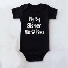 Load image into Gallery viewer, My Siblings Have Paws Romper
