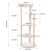 Load image into Gallery viewer, Wood Luxury Cat Tree Condo Kitten Nest Climbing Tower with Scratching Post - yourhealthandfitnessshop
