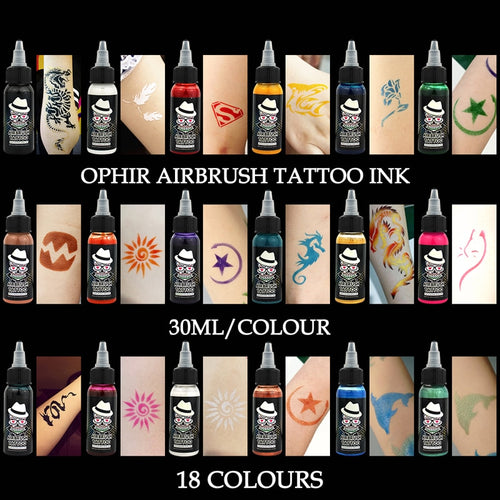 Airbrush Temporary Tattoo Ink/Body Painting for Halloween, Dance Party, Festivals - yourhealthandfitnessshop