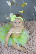 Load image into Gallery viewer, Cute Baby Tulle Tutu Skirt with Flower Headband
