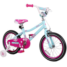 Load image into Gallery viewer, 14 Inch Kids Paris Pink and Blue Bicycle with V break and Training Wheels
