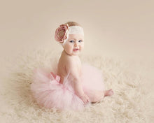 Load image into Gallery viewer, Cute Baby Tulle Tutu Skirt with Flower Headband
