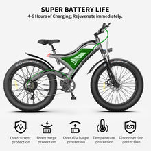 Load image into Gallery viewer, Ebike 750W Motor 48V 15Ah Battery 26Inch 4.0 Fat Tire Bicycle - yourhealthandfitnessshop
