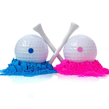 Load image into Gallery viewer, Gender Reveal Golf Ball With Tee Blue &amp; Pink - yourhealthandfitnessshop
