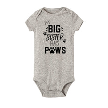 Load image into Gallery viewer, My Siblings Have Paws Romper
