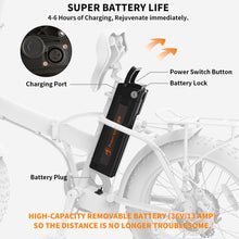 Load image into Gallery viewer, A20, 20 Inch Folding E-bike, 36V 13Ah Battery
