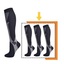 Load image into Gallery viewer, 3 Pairs Compression Socks Medical Nursing Sport Stockings - yourhealthandfitnessshop
