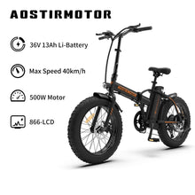 Load image into Gallery viewer, A20, 20 Inch Folding E-bike, 36V 13Ah Battery
