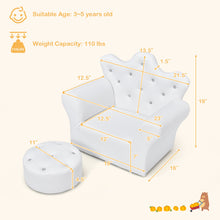 Load image into Gallery viewer, Kids Armrest Chair w/ Ottoman
