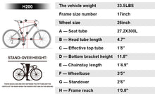 Load image into Gallery viewer, 26 inch-21 Speed Aluminum Alloy Suspension Fork Bicycle
