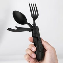 Load image into Gallery viewer, Stainless Steel  4 in 1 Travel Utensil, Lightweight &amp; Compact
