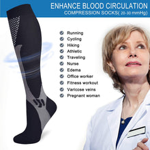 Load image into Gallery viewer, 3 Pairs Compression Socks Medical Nursing Sport Stockings - yourhealthandfitnessshop
