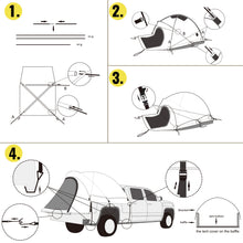 Load image into Gallery viewer, 5-8 FT Waterproof Truck Tent for Full/Mid Size Truck, 2-Person Sleeping Capacity - yourhealthandfitnessshop
