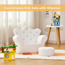 Load image into Gallery viewer, Kids Armrest Chair w/ Ottoman
