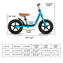 Load image into Gallery viewer, 10 or 12 Inch Ultralight Balance Bike
