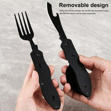 Load image into Gallery viewer, Stainless Steel  4 in 1 Travel Utensil, Lightweight &amp; Compact
