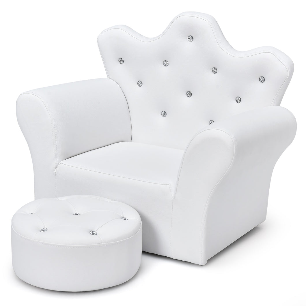 Kids Armrest Chair w/ Ottoman